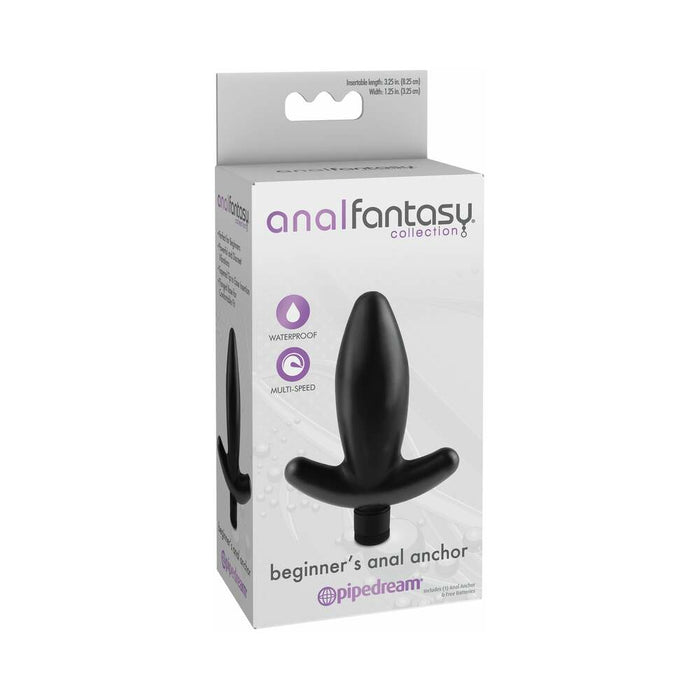 Pipedream Anal Fantasy Collection Vibrating Beginner's Anal Anchor Black
