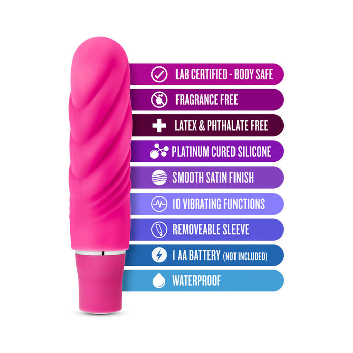Blush Luxe Nimbus Mini Silicone Vibrator Pink