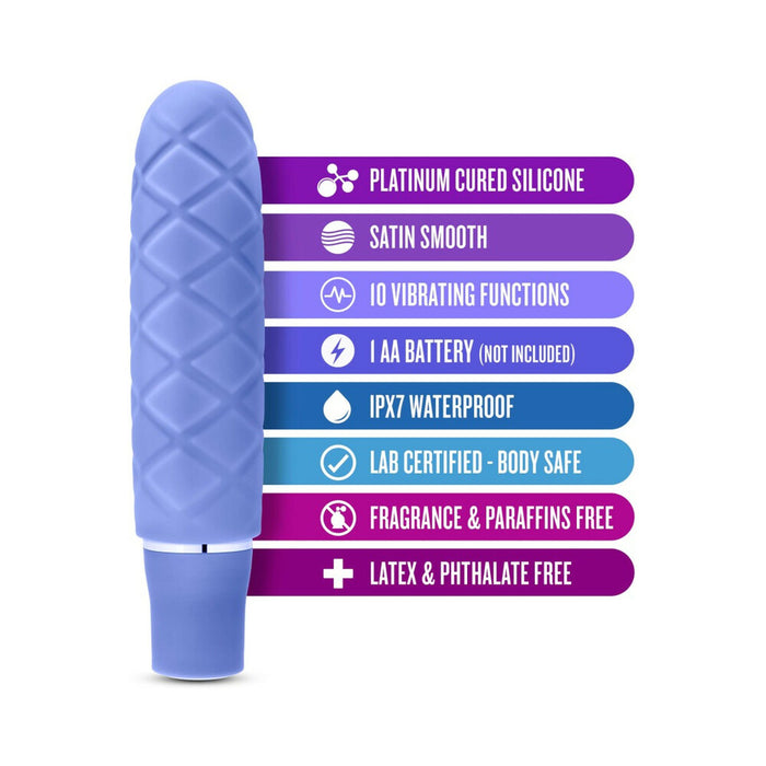 Blush Luxe Cozi Mini Silicone Slimline Vibrator Periwinkle