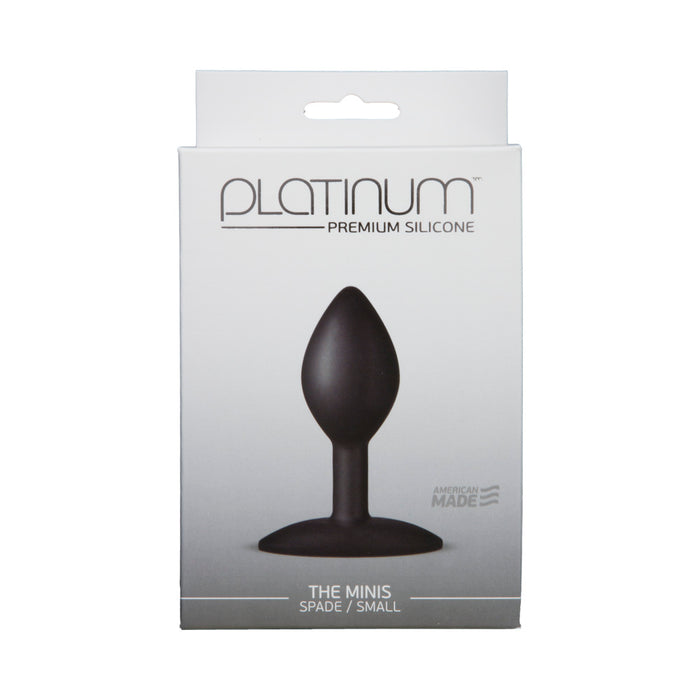 Platinum Premium Silicone - The Minis - Spade - Small Black