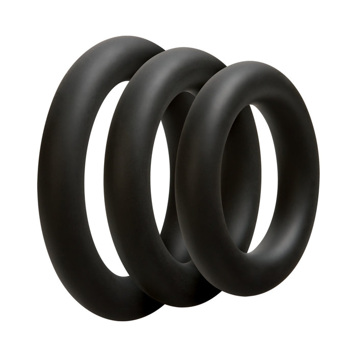 OptiMALE  3 C-Ring Set  Thick Black