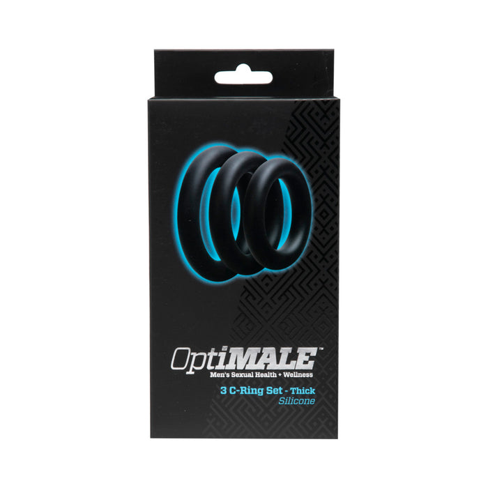 OptiMALE  3 C-Ring Set  Thick Black