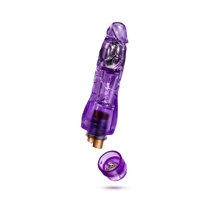 Blush Naturally Yours Fantasy Vibe Realistic 8.5 in. Vibrating Dildo Purple