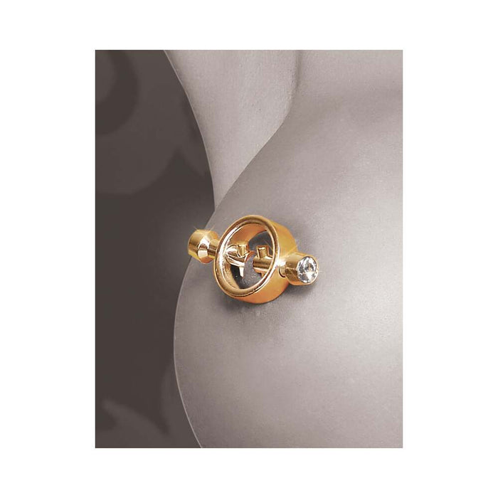 Pipedream Fetish Fantasy Gold Magnetic Nipple Clamps Gold