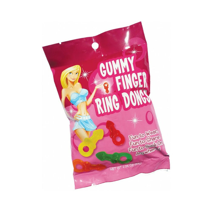 Gummy Finger Ring Dongs 8/Bag(12/DP)
