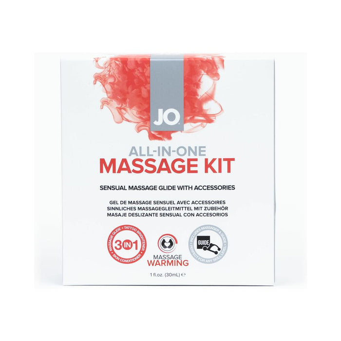 JO All-In-One Sensual Massage Glide Kit Warming 1 oz.