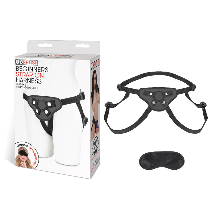 Lux Fetish Beginners Strap-On Harness Black