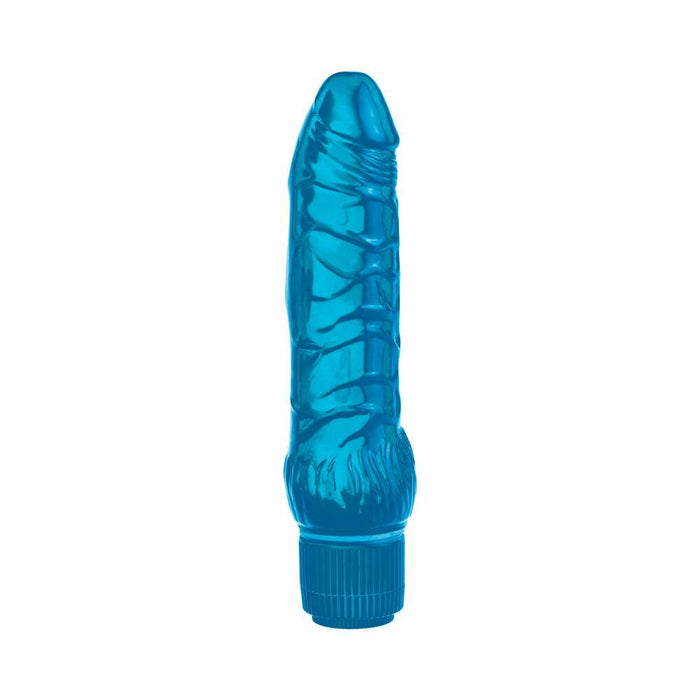 Pipedream Juicy Jewels Cobalt Breeze Flexible Realistic Vibrator Blue