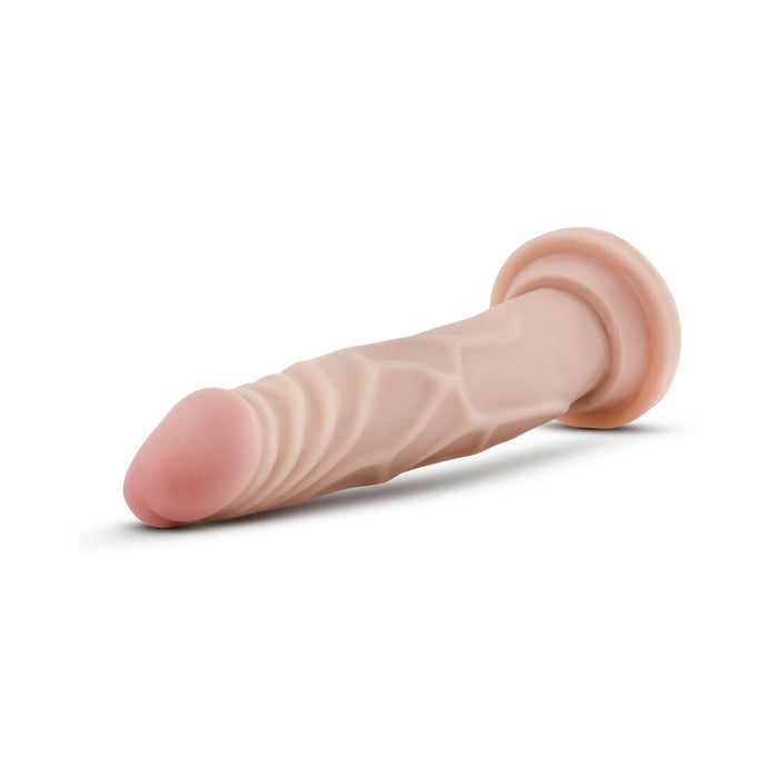 Blush Au Naturel Ronnie 7.5 in. Posable Dual Density Dildo with Suction Cup Beige