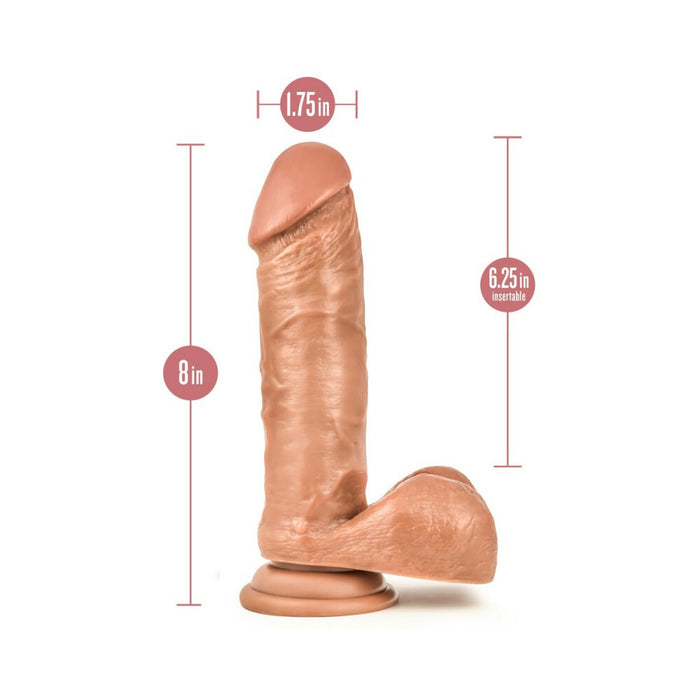 Blush Loverboy The Matador Realistic 8 in. Dildo with Balls & Suction Cup Tan