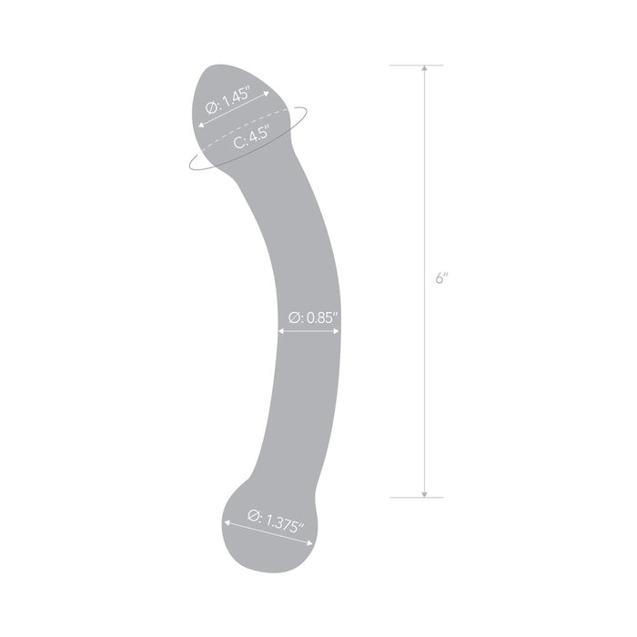 Glas 7 in. Curved Glass G Spot Stimulator