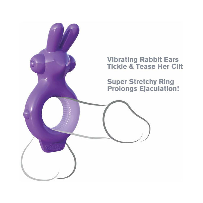 Pipedream Fantasy C-Ringz Vibrating Ultimate Rabbit Ring With Ears Purple