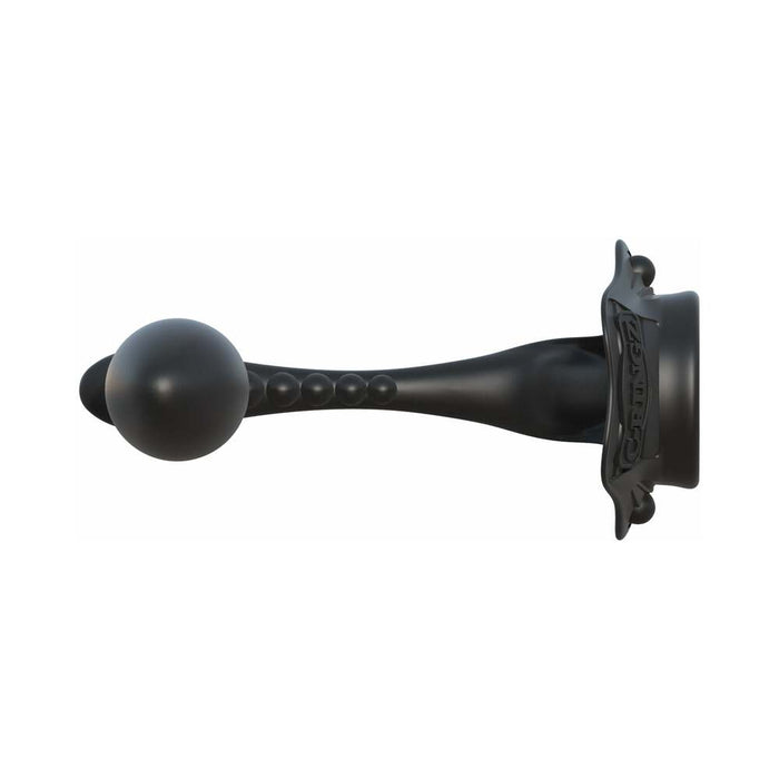 Fantasy C-Ringz Rock Hard Ass-Gasm Vibrating Silicone Cockring With Anal Plug Black
