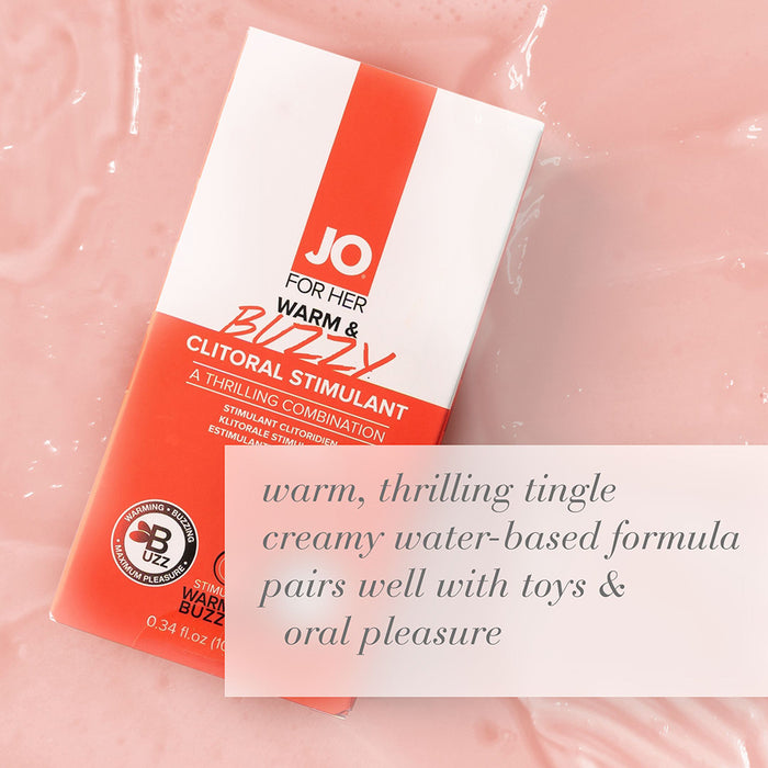 JO Warm & Buzzy Clitoral Stimulant 0.34 oz.