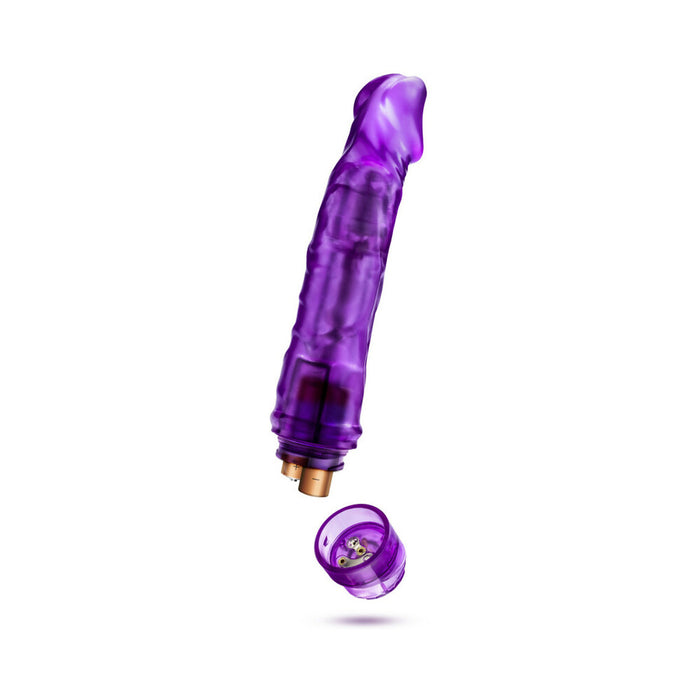 Blush B Yours Vibe 6 Realistic 9.25 in. Vibrating Dildo Purple