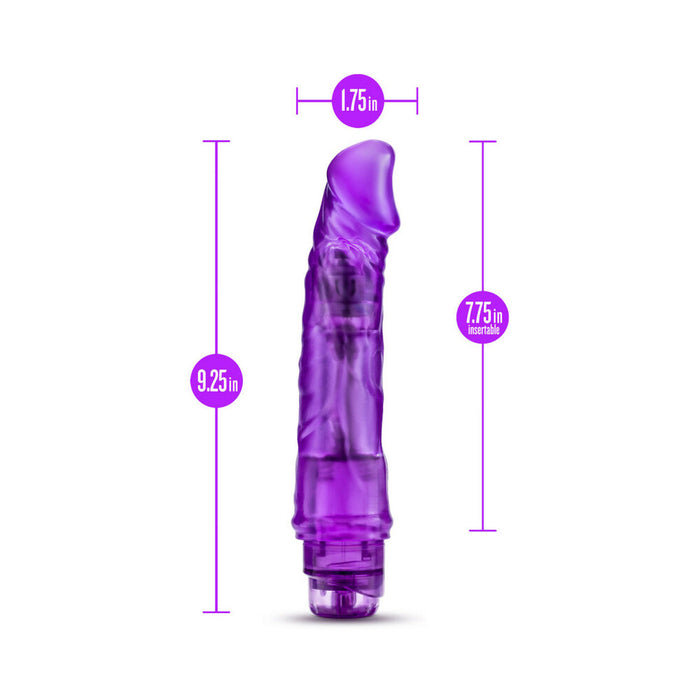 Blush B Yours Vibe 6 Realistic 9.25 in. Vibrating Dildo Purple