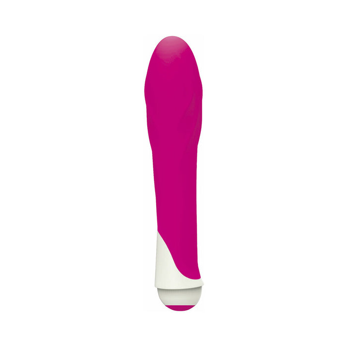 Curve Toys Gossip Charlie Waterproof Textured Silicone Vibrator Magenta