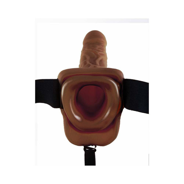 Pipedream Fetish Fantasy Series 9 in. Hollow Strap-On with Balls Brown/Black