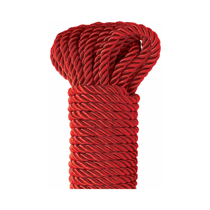 Pipedream Fetish Fantasy Series Deluxe Silk Rope 9.75 m / 32 ft. Red