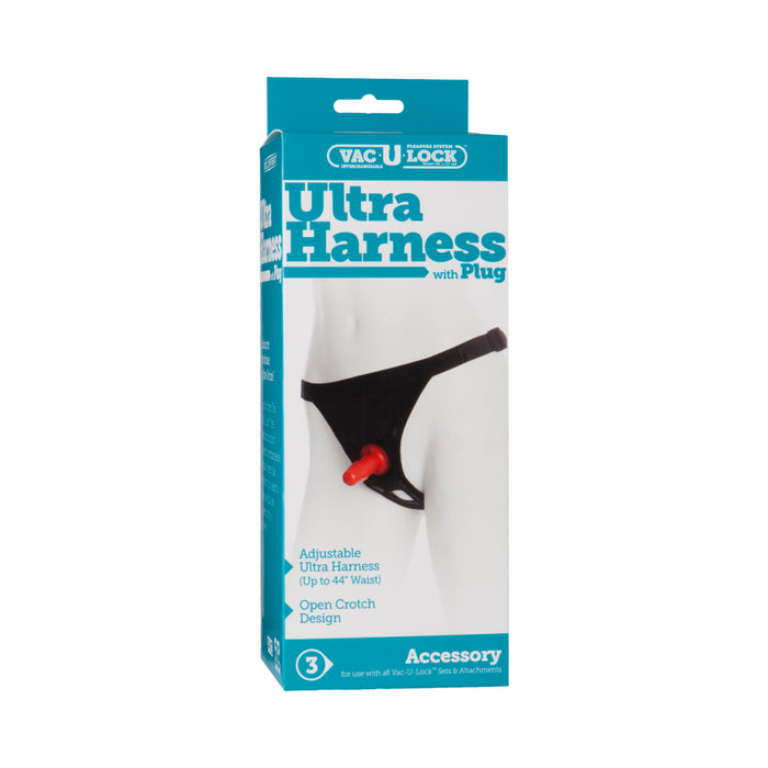 Vac-U-Lock - Ultra Harness - With Plug Black