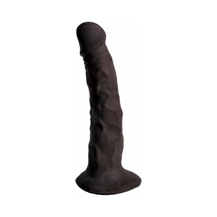 Skinsations Black Diamond Series Playful Partner Strap On Dildo With Harness 8in