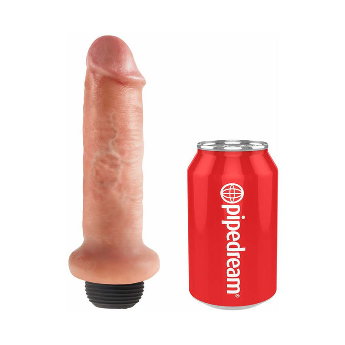 King Cock 6 in. Squirting Cock Realistic Dildo Beige