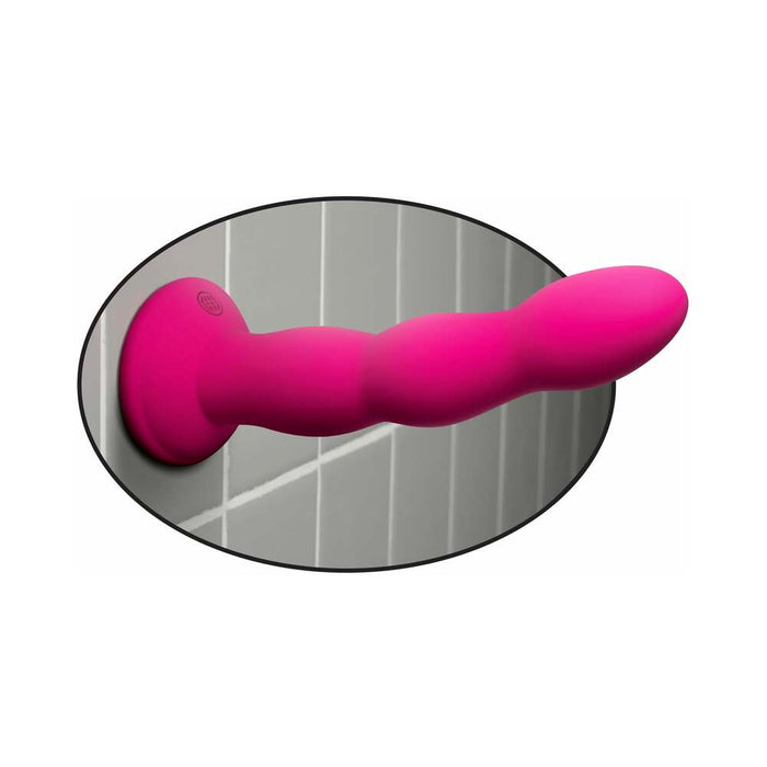 Pipedream Dillio 6 in. Twister Dildo With Suction Cup Pink