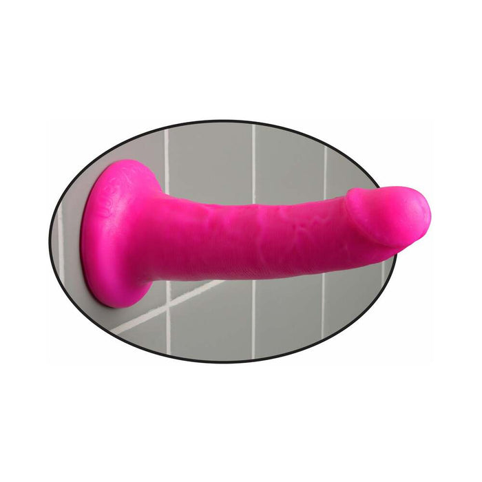 Pipedream Dillio 6 in. Slim Realistic Dildo With Suction Cup Pink