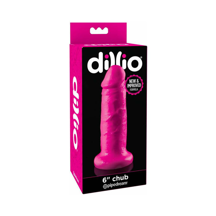 Pipedream Dillio 6 in. Chub Realistic Dildo With Suction Cup Pink