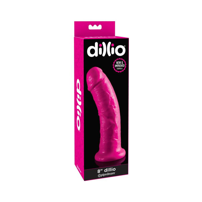 Pipedream Dillio 8 in. Realistic Dildo With Suction Cup Pink