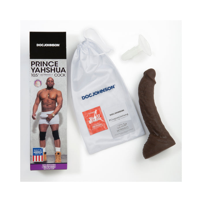 Prince Yahshua ULTRASKYN 10.5in Cock with Removable Vac-U-Lock Suction Cup