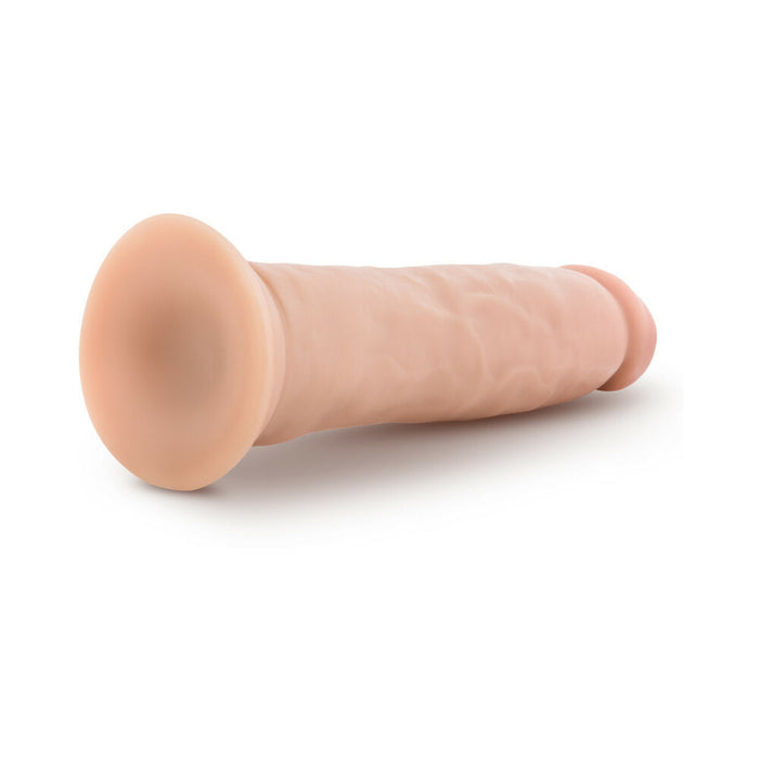 Blush Au Naturel 9.5 in. Magnum Dong Posable Dual Density Dildo with Suction Cup Beige