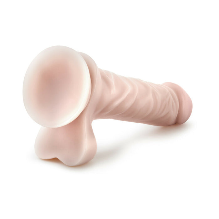 Blush Dr. Skin Cock 1 Realistic 9 in. Dildo with Balls & Suction Cup Beige