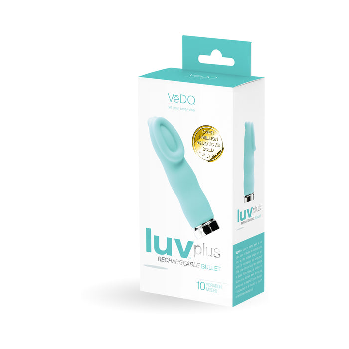 VeDO Luvplus Rechargeable Vibe - Tease Me Turquoise