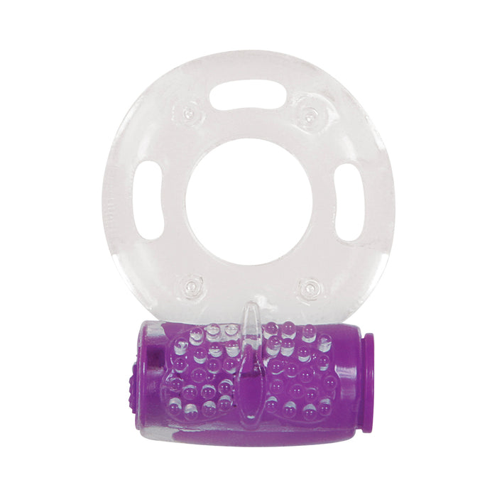 Evolved Ring True 3-Piece Vibrating Ring Set Clear/Purple