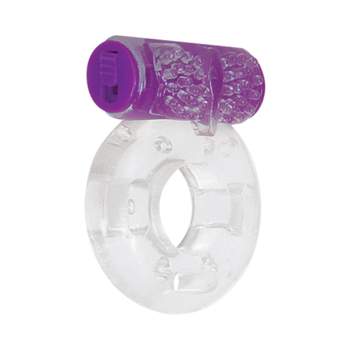 Evolved Ring True 3-Piece Vibrating Ring Set Clear/Purple