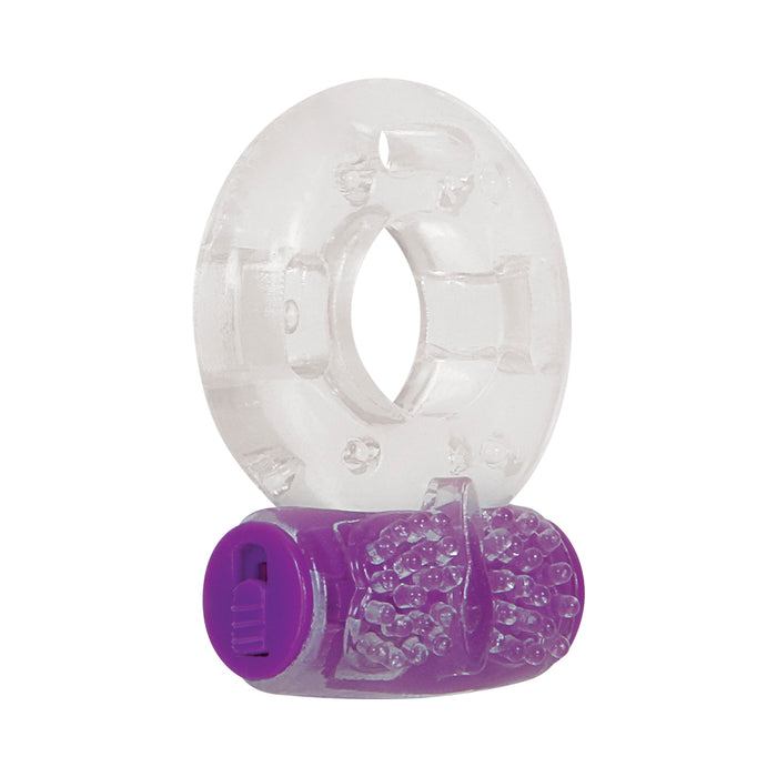 Evolved Ring True 3-Piece Vibrating Ring Set Clear/Purple