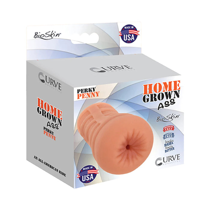 Curve Toys Home Grown Ass Perky Penny Anal Stroker Beige