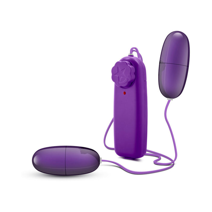 Blush B Yours Double Pop Eggs Remote-Controlled Dual Bullet Vibrator Plum