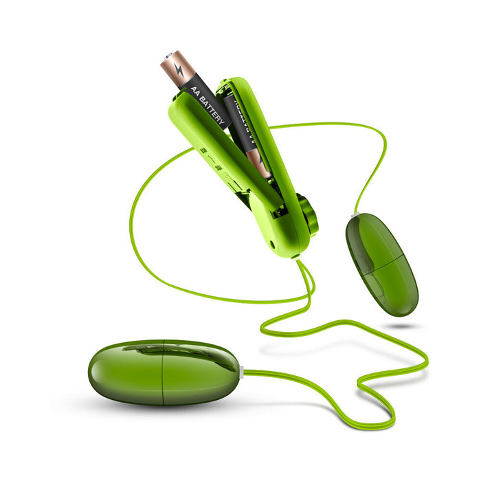 Blush B Yours Double Pop Eggs Remote-Controlled Dual Bullet Vibrator Lime