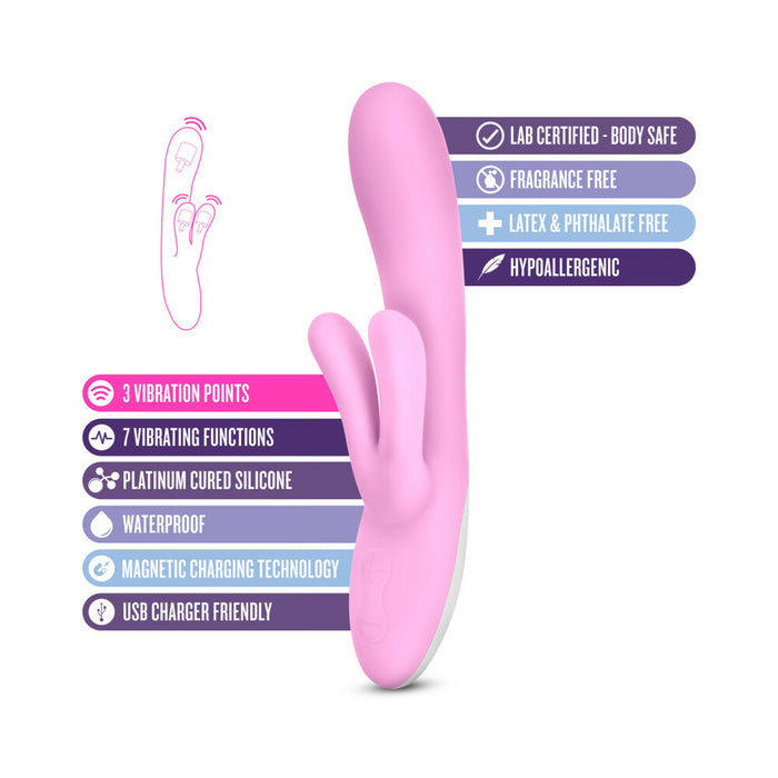 Blush Hop Lola Bunny Rechargeable Silicone Dual Stimulation G-Spot Vibrator Ballet Slipper
