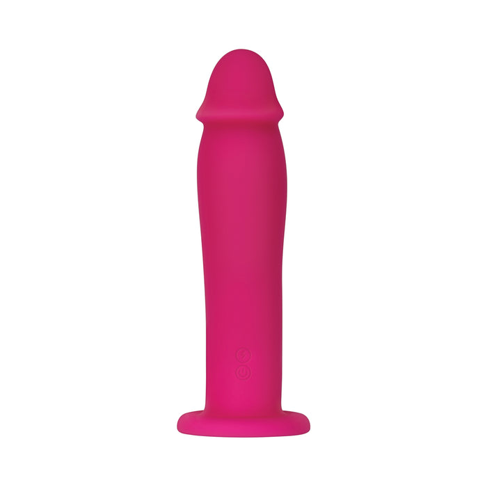 Adam & Eve Wild Ride With Power Boost Rechargeable Vibrating Realistic 7.5 in. Silicone Dildo Pink