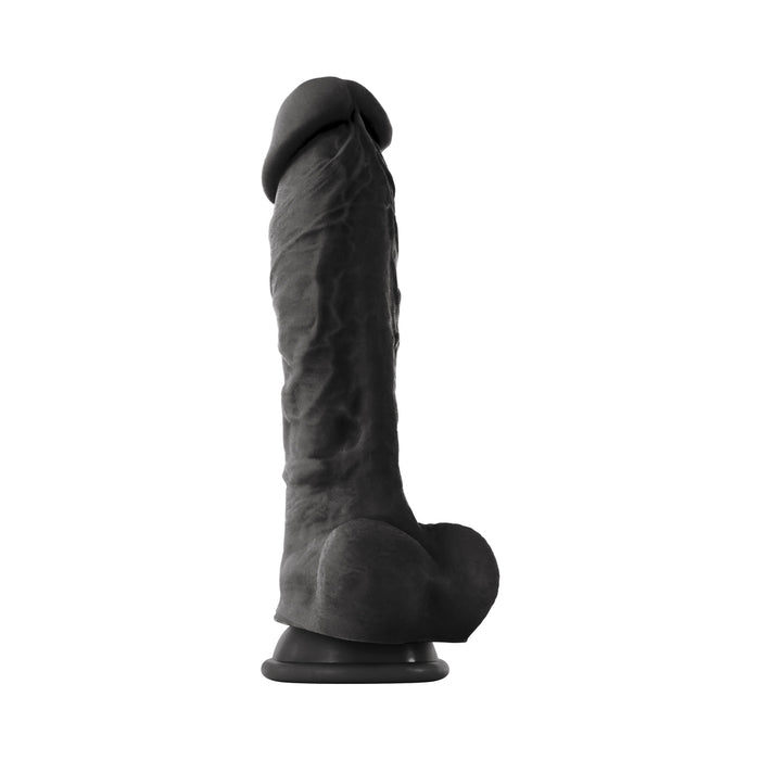 ColourSoft 8in Soft Dildo Black