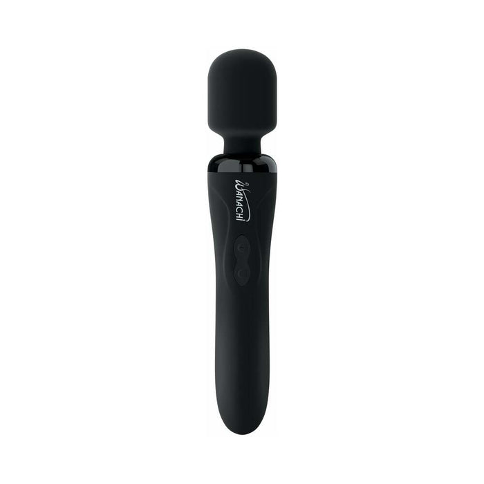 Pipedream Wanachi Body Recharger Rechargeable Silicone Wand Vibrator Black