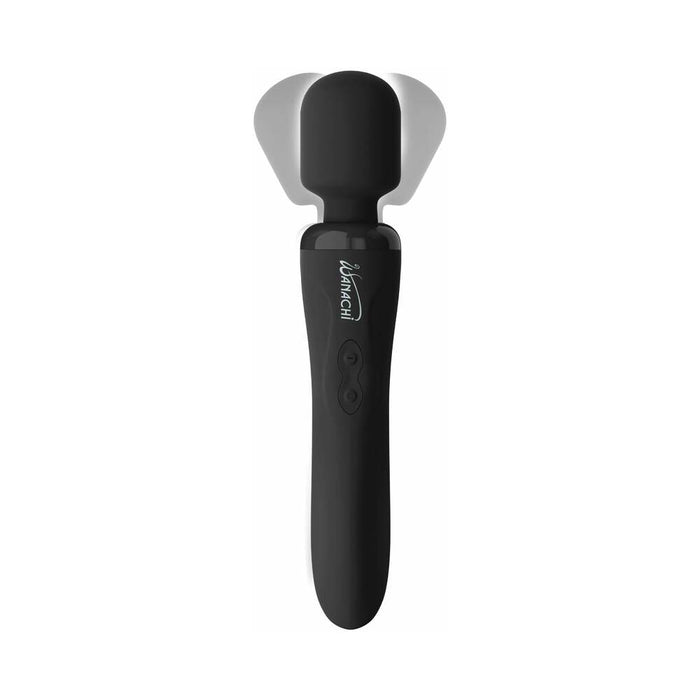 Pipedream Wanachi Body Recharger Rechargeable Silicone Wand Vibrator Black