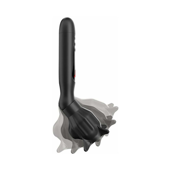 PDX Elite Vibrating Roto-Sucker Swiveling Suction Masturbator Black