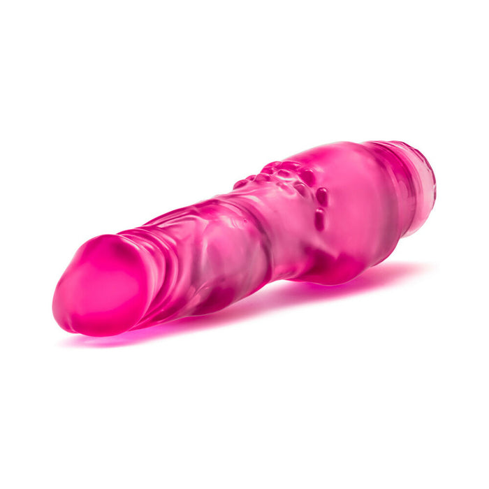 Blush Glow Dicks The Banger Realistic 8 in. Vibrating Dildo Pink