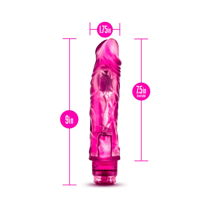 Blush Glow Dicks The Drop Realistic 8.5 in. Vibrating Dildo Pink