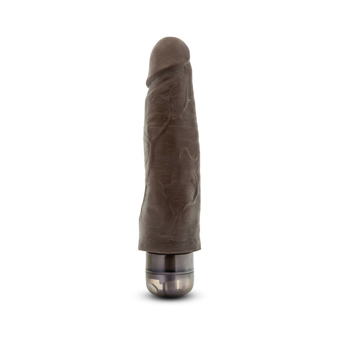 Blush Dr. Skin Vibe 14 Realistic 8 in. Vibrating Dildo Brown