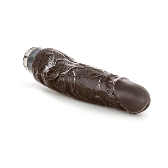 Blush Dr. Skin Vibe 14 Realistic 8 in. Vibrating Dildo Brown